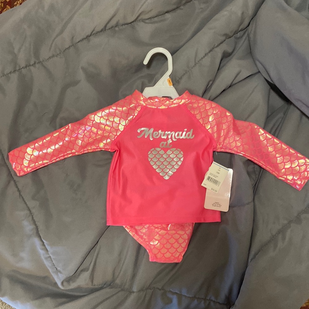 Pink 12months Bathing Suit